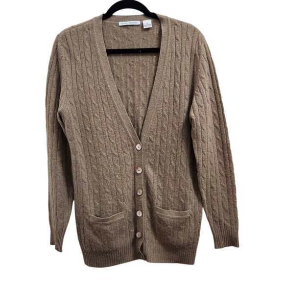 Autumn Cashmere Cable Knit Womens Cardegan Size L - Picture 2 of 10